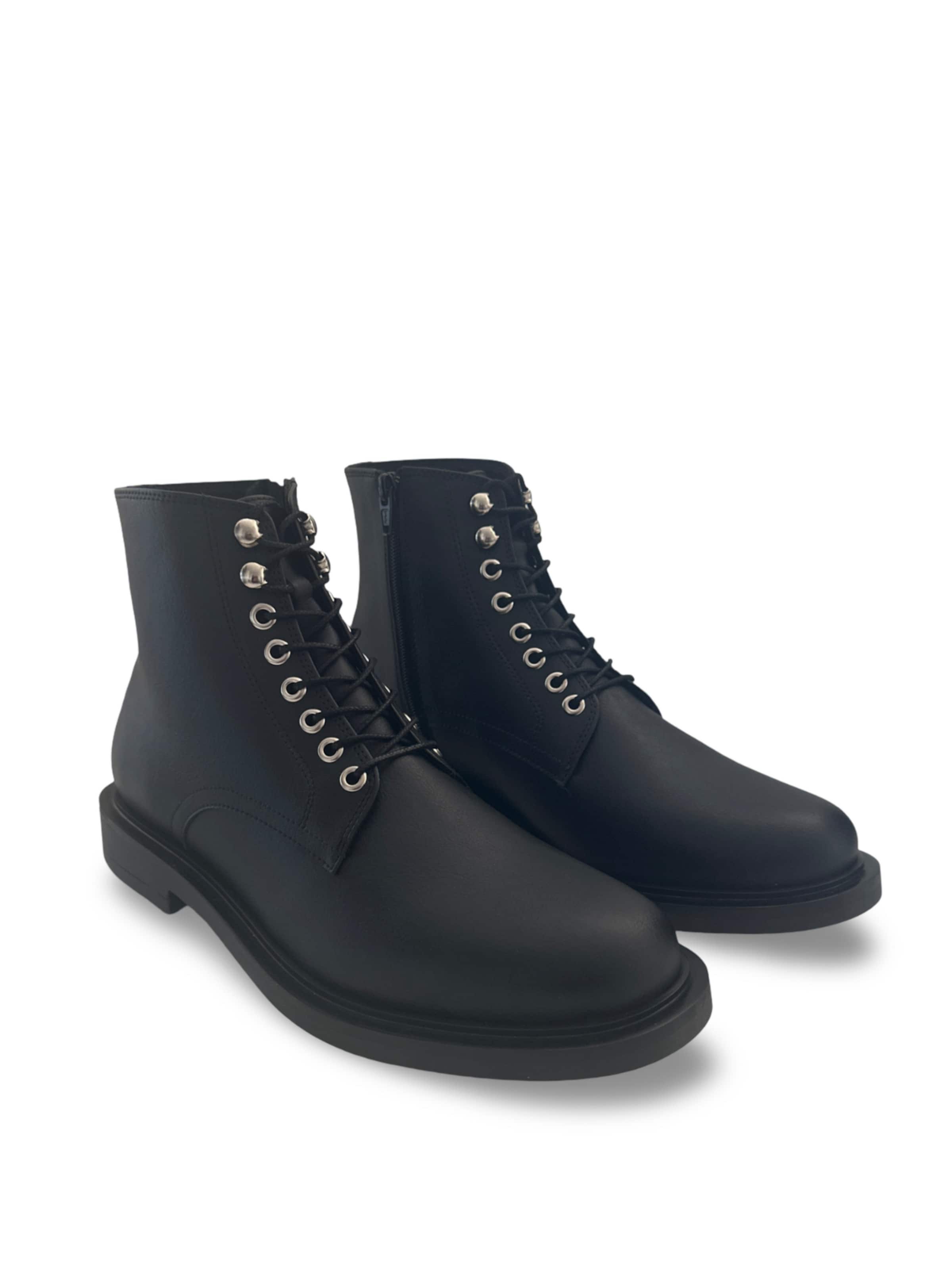 Nae Vegan Shoes Ботинки на шнуровке 'Jules' в черном цвете — фото 2