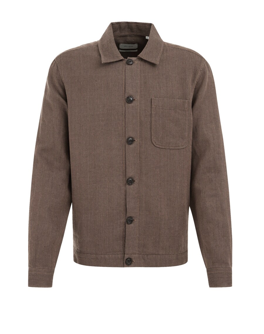 

Рубашка на пуговицах классического кроя van Gils, коричневый