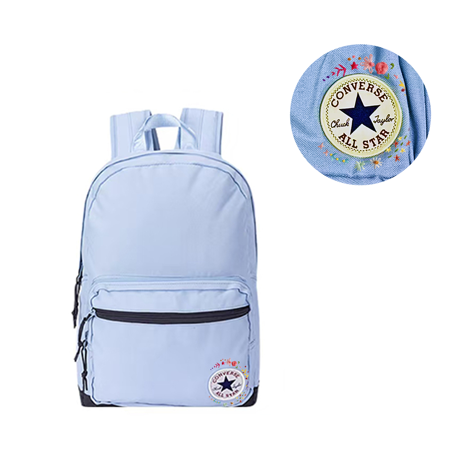 

Converse Средний рюкзак из полиэстера для женщин Light Haze Blue, Mangge Small Flower