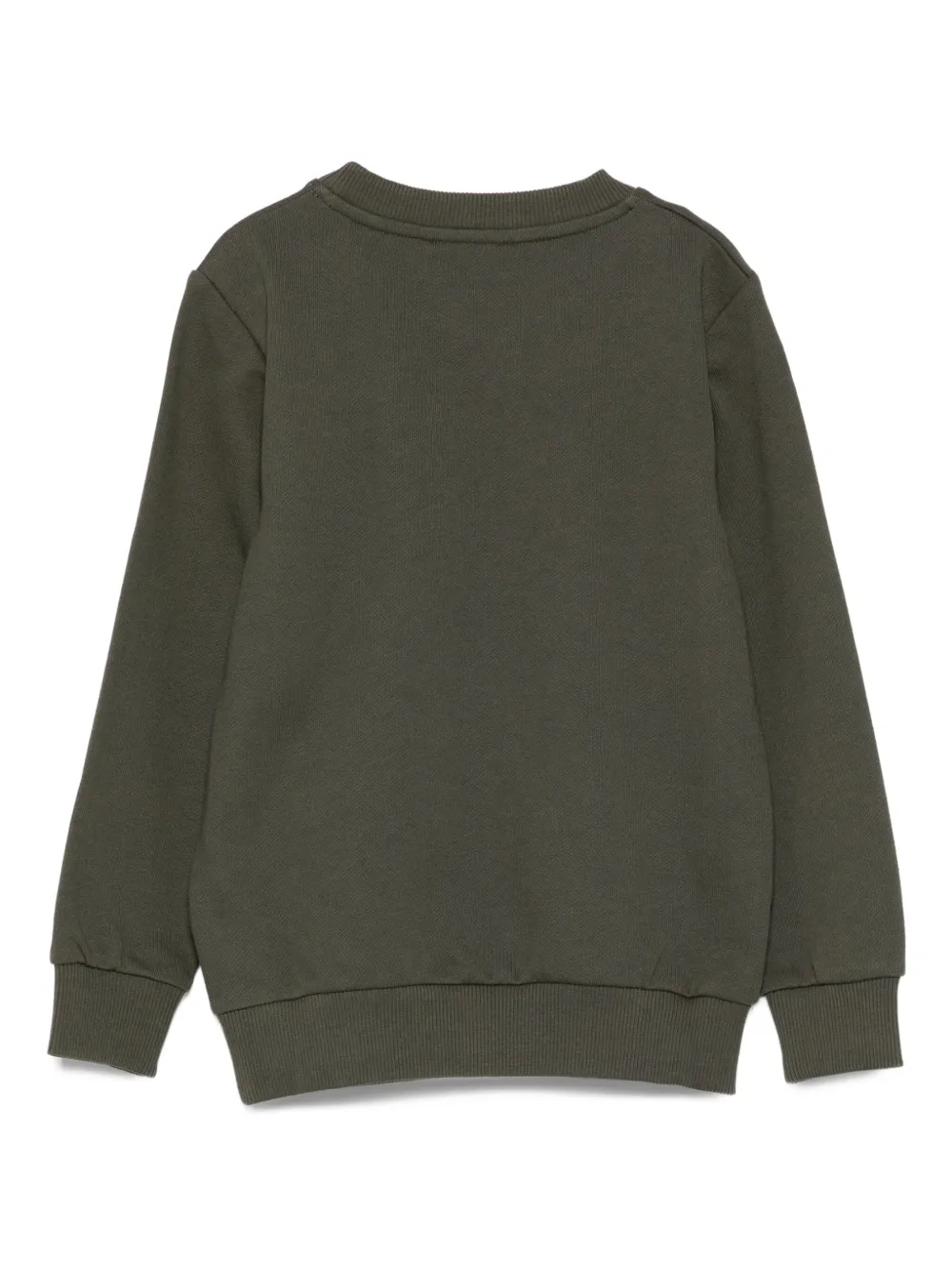 Толстовка с вышитым логотипом Balmain Kids, зеленый — фото 2