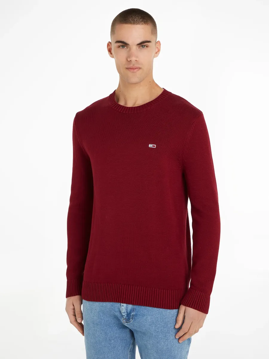 

Вязаный свитер Tommy Jeans "TJM ESSENTIAL CREW NECK SWEATER", цвет Rouge