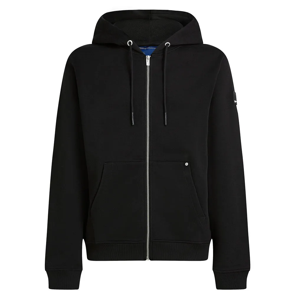 

Толстовка Karl Lagerfeld Patch Regular Fit full zip, черный