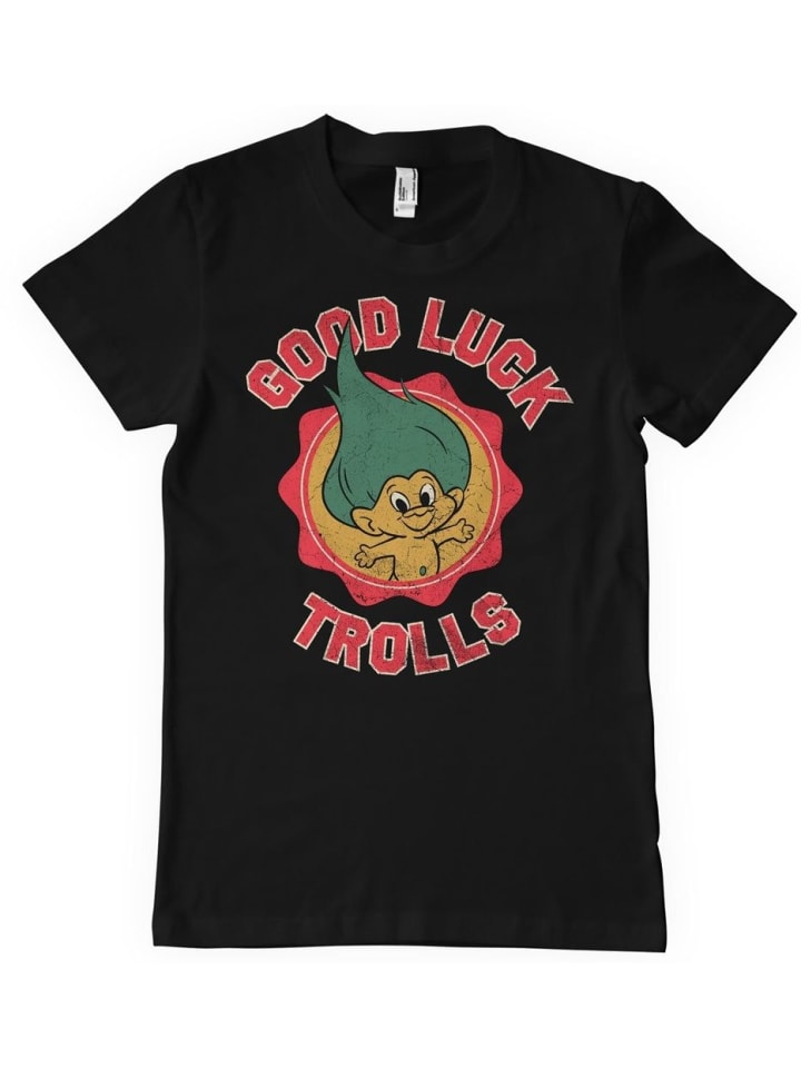 

Футболка Good Luck T-Shirt черного цвета Trolls, Черный, Футболка Good Luck T-Shirt черного цвета Trolls