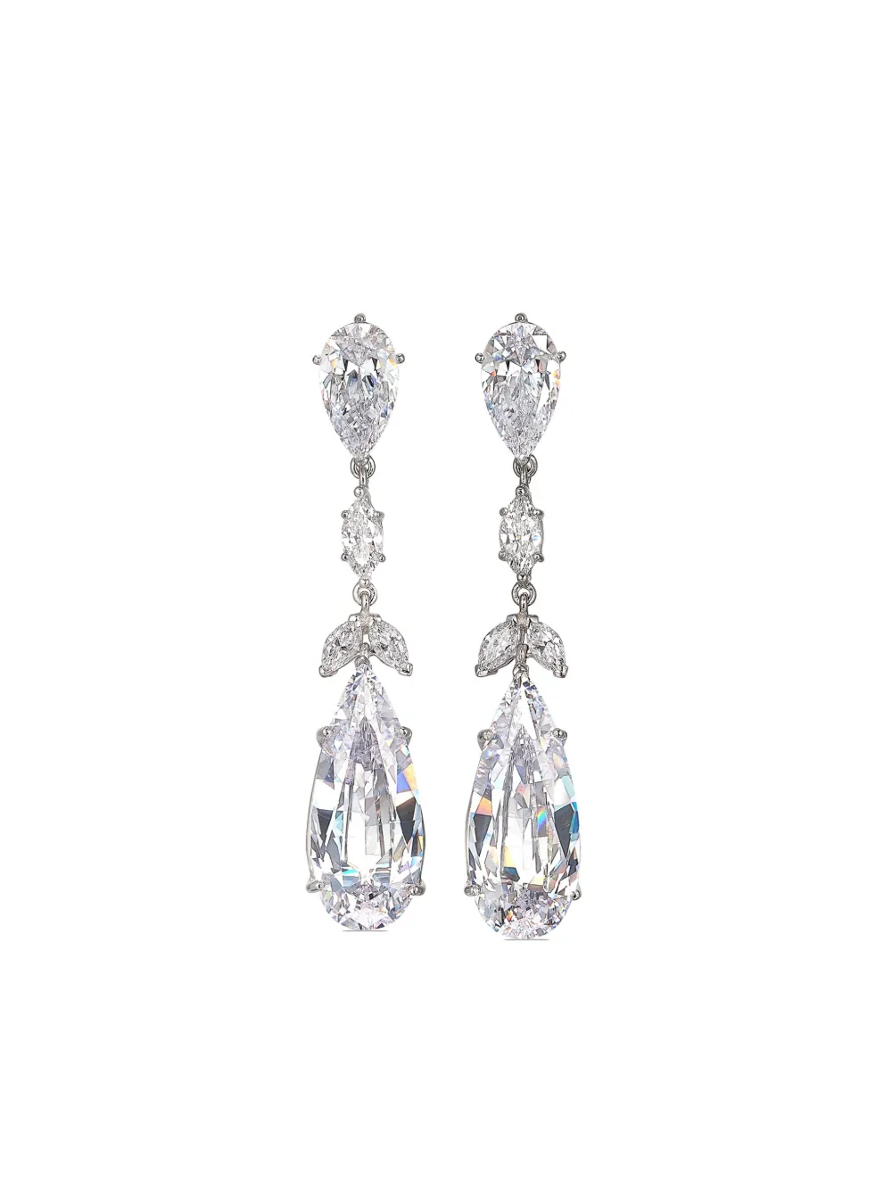 

Серьги Calla Lily из белого золота с бриллиантами Anabela Chan, серебяный