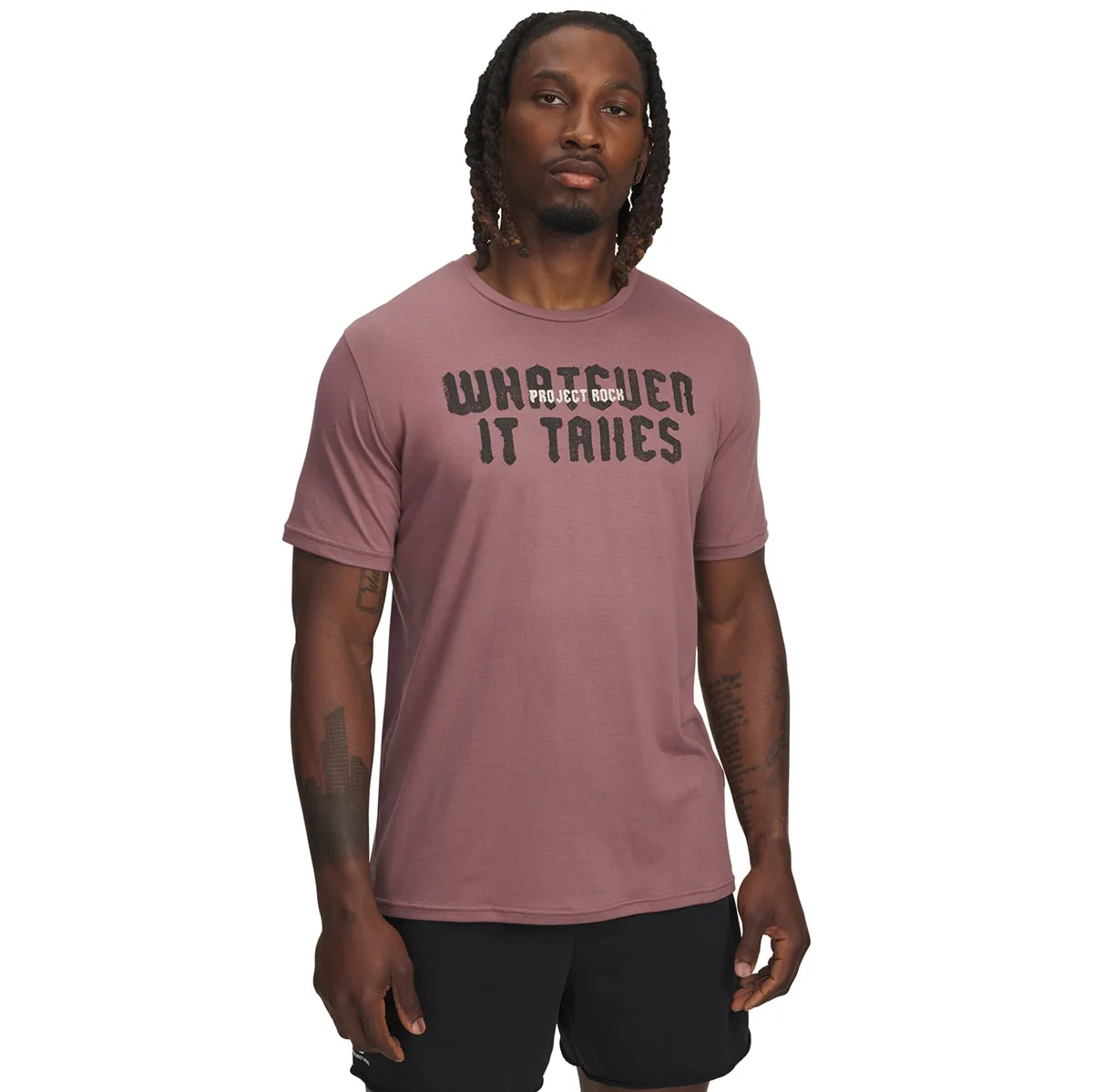 

Мужская футболка Pjt Rck Q3 SS 1 Under Armour, коричневый