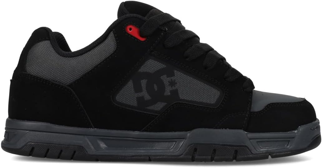 Мужские кроссовки DC Shoes Dc Coiler, черный/красный/серый — фото 2