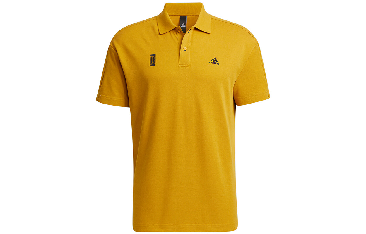 

Рубашка поло мужская золотая Adidas, цвет Gold