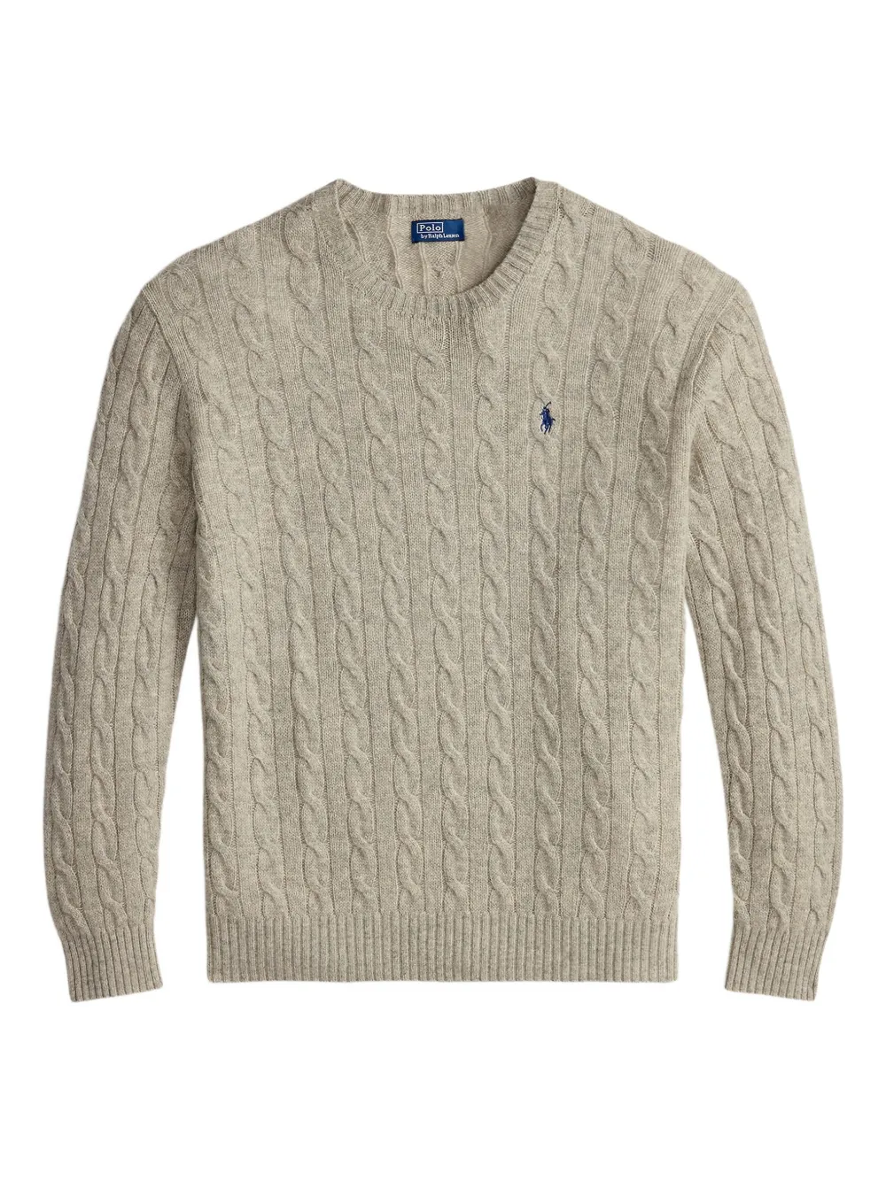 

Свитер фактурной вязки с круглым вырезом POLO RALPH LAUREN, нейтральный