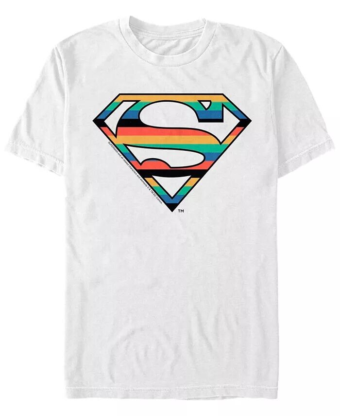 

Мужская футболка с короткими рукавами и логотипом DC Superman Stripes Fifth Sun