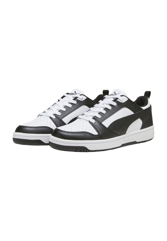 

Кроссовки "rebound low" с цветными блоками из кожи Puma, белый