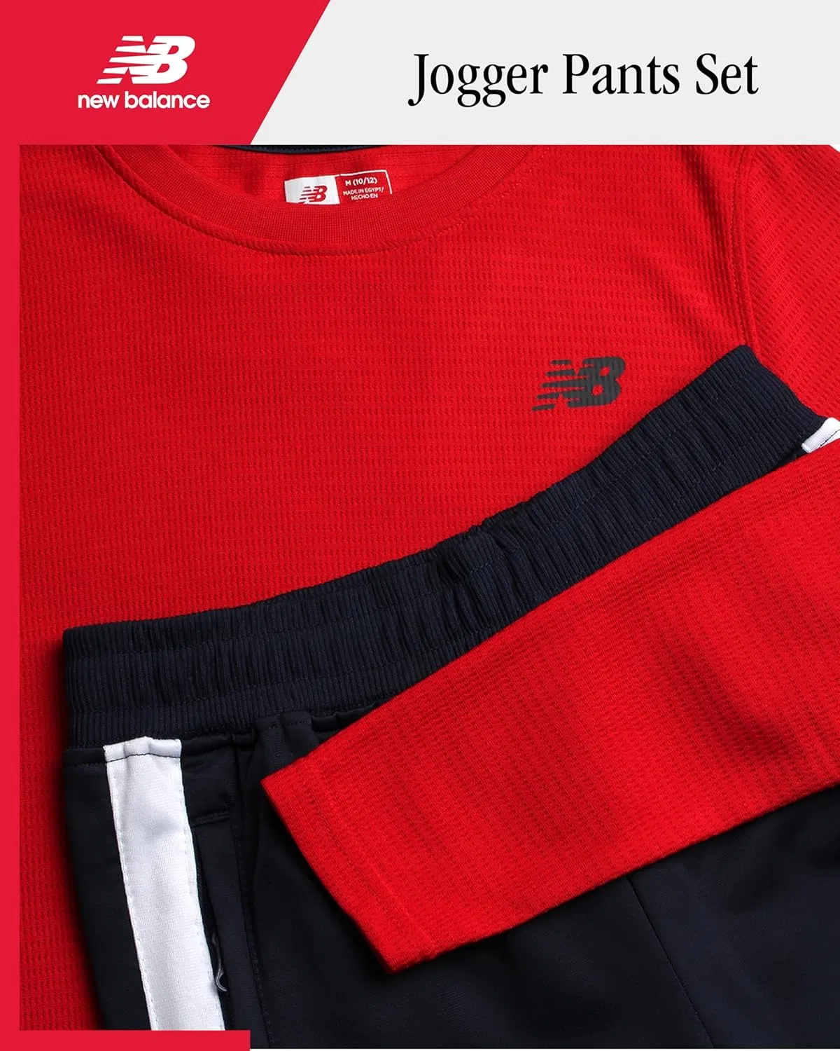 Детский спортивный костюм New Balance, куртка и брюки, Red Eclipse — фото 2