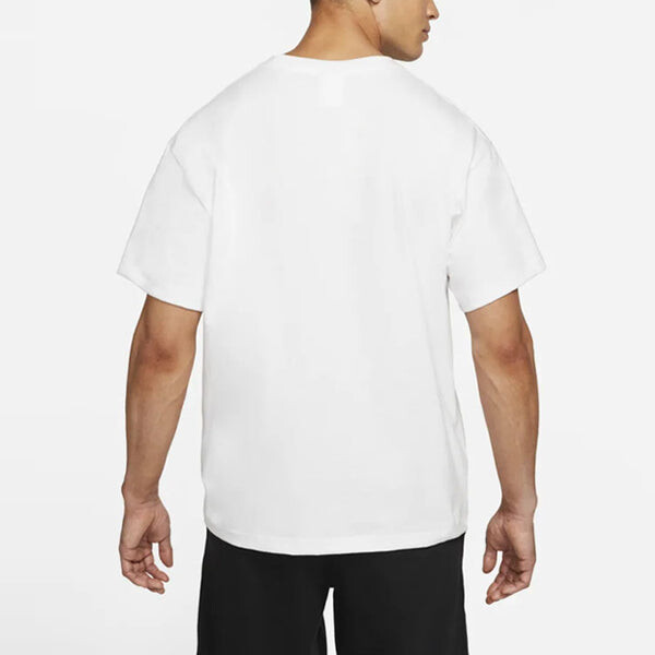 Футболка Men's Nike Solid Color Sports Round Neck Short Sleeve White T-Shirt, мультиколор — фото 4