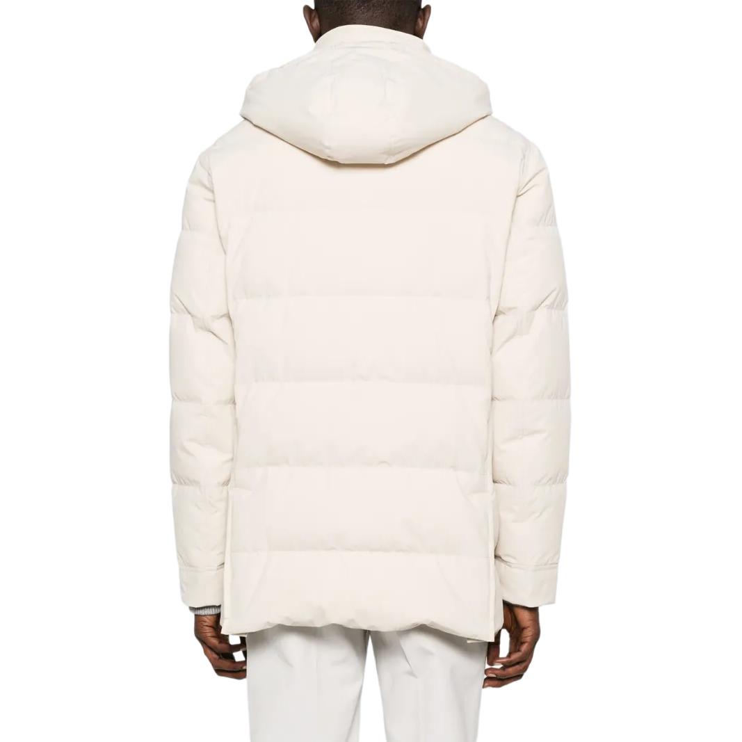 Brunello Cucinelli Застегивающаяся на молнию толстовка с капюшоном, White — фото 4