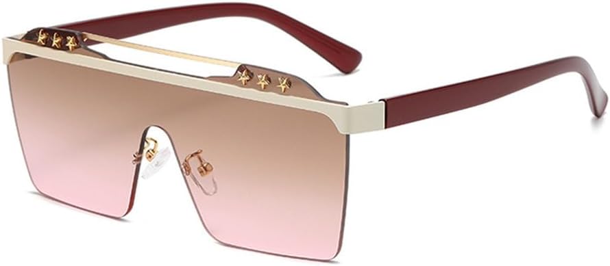 

Мужские солнцезащитные очки без оправы большого размера, женские солнцезащитные очки, черные, модные, роскошные, в стиле ретро, ​​с защитой от УФ-излучения UV400 LVTFCO, 7