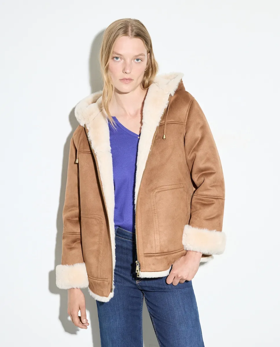 

Женская парка с капюшоном Woman El Corte Inglés, песочный