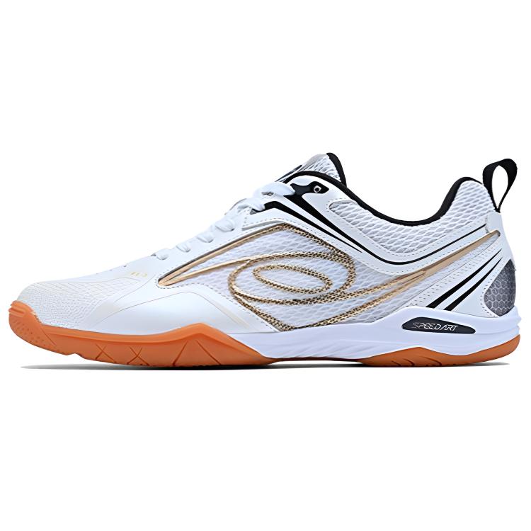

Амортизация устойчивость к истиранию функциональность тренировка сценарий применения низкие кроссовки для настольного тенниса unisex SPEED ART, белый/золотой