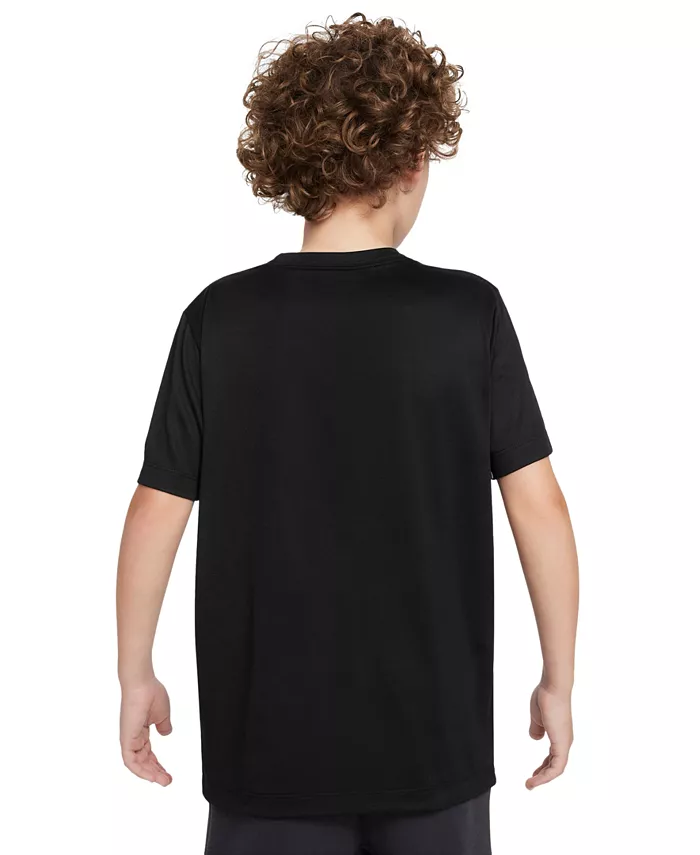 Футболка с длинным рукавом Big Kids' Legend с логотипом Swoosh технология Dri-FIT Nike, черный — фото 2