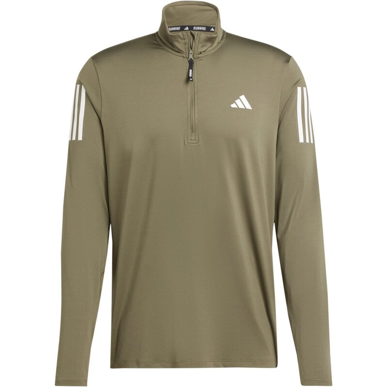 

Водолазка Own the Run с полумолнией Adidas, цвет olistr