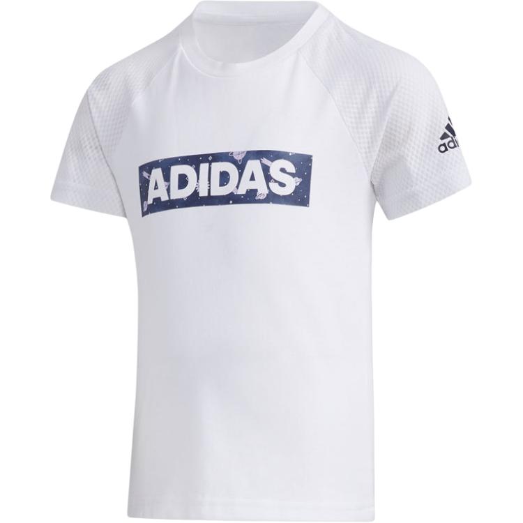 

Adidas Футболка AEROREADY белая детская, Белый, Adidas Футболка AEROREADY белая детская