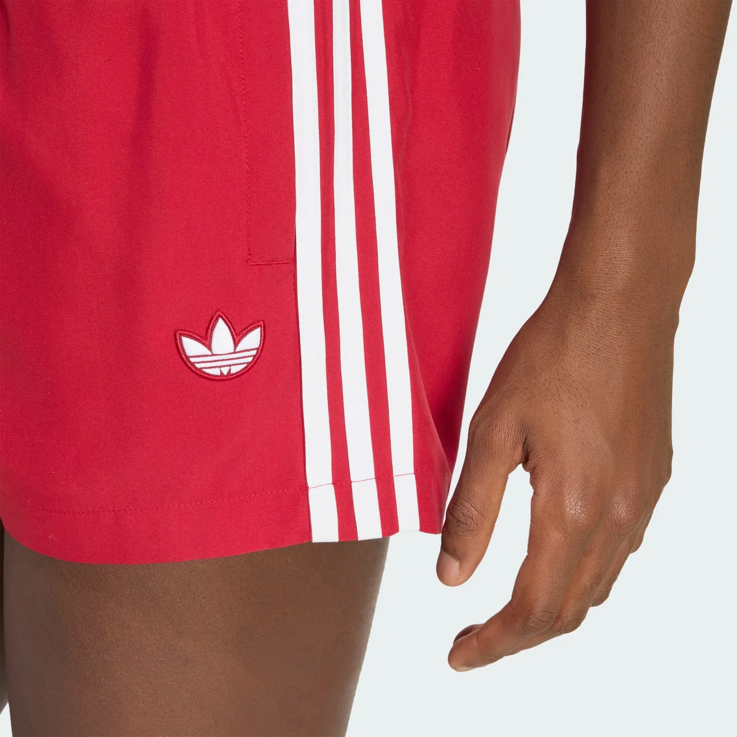 Шорты для плавания Adidas Originals темно-красного цвета — фото 4