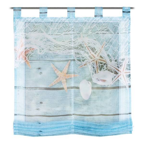 

Рулонные шторы Home Wohnideen Maritim, 100x140x1 см, синий