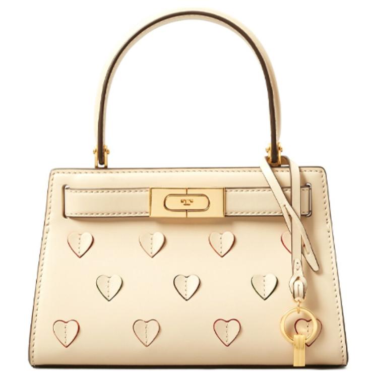 

TORY BURCH Кожаная сумка Lee Radziwill малая женская кремово-белая