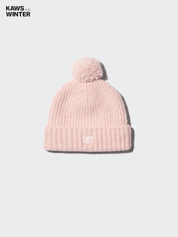 

Вязаная шапка HEATTECH Soufflé Yarn KAWS Uniqlo, 10 pink