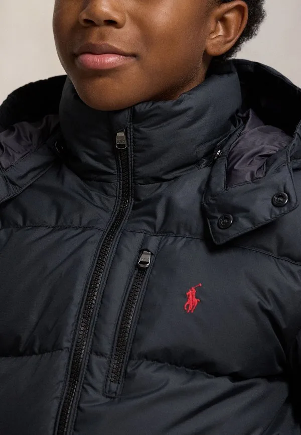 Пуховая куртка gorham с капюшоном, модель 714y Polo Ralph Lauren, Black — фото 4
