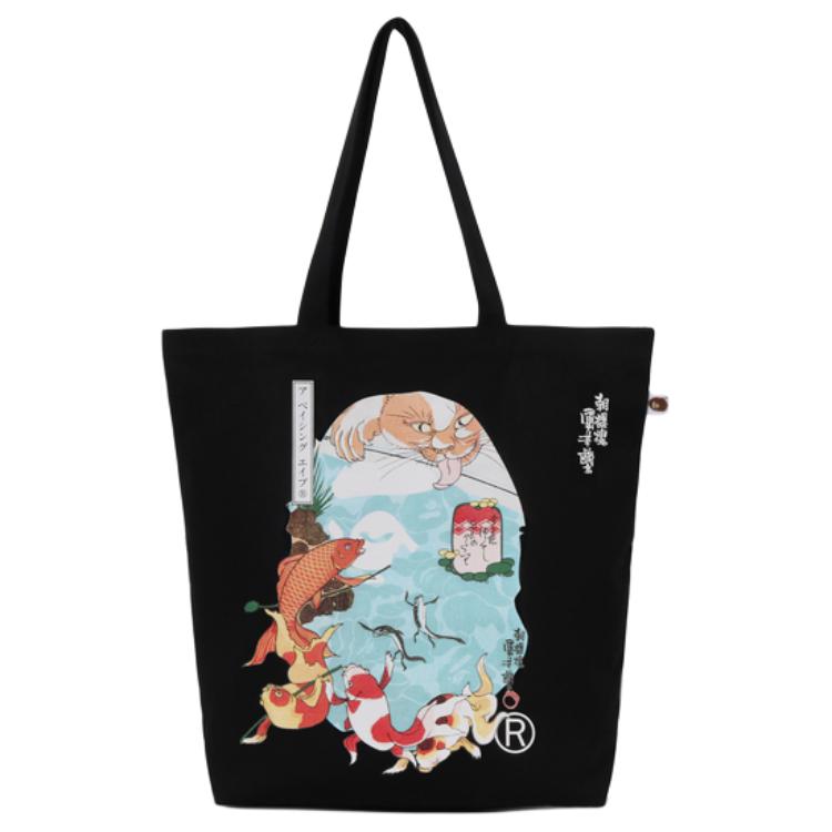 

A BATHING APE Тканевая сумка через плечо унисекс разноцветная, Blue