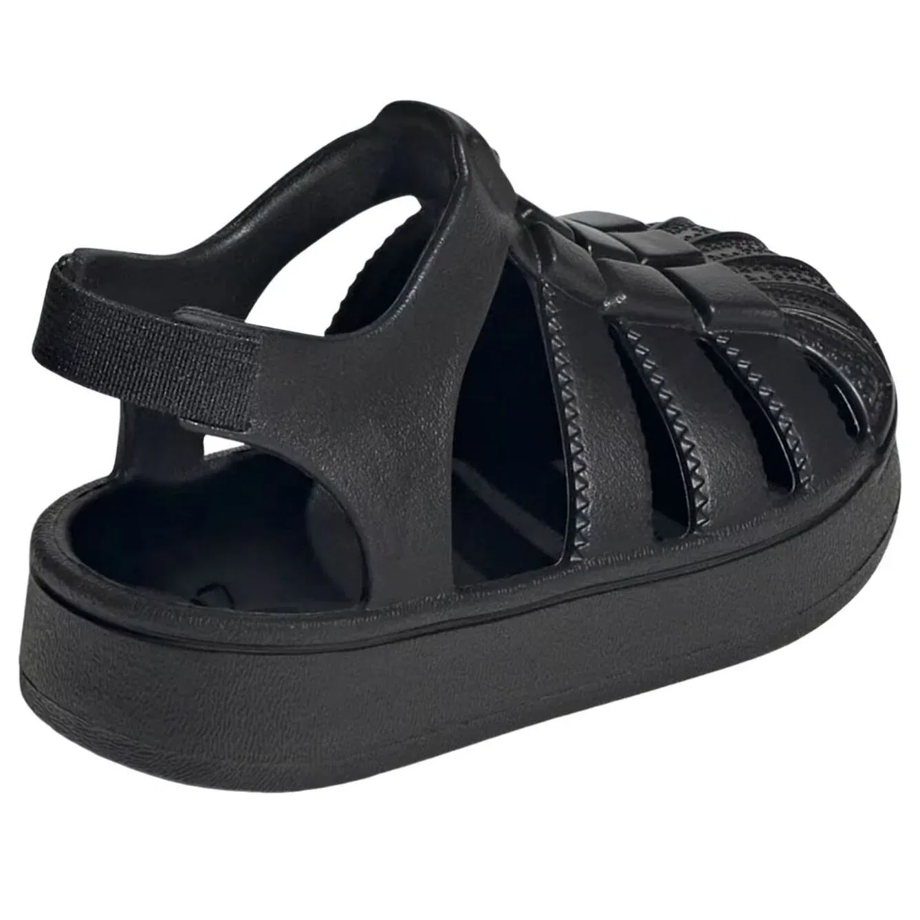 Сандалии Adidas Superstar 'Core Black' JS2845, черный — фото 4