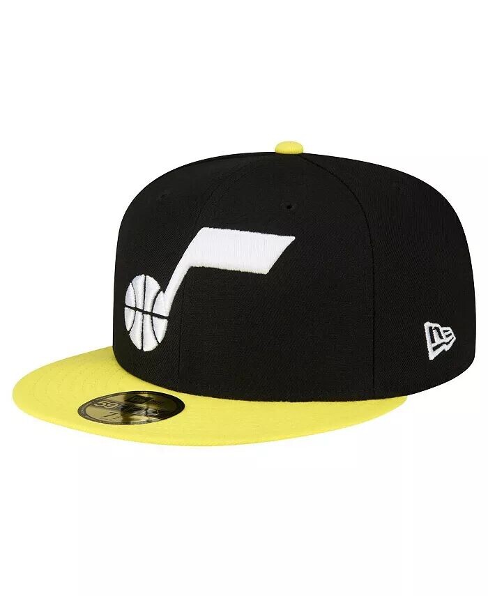 

Мужская черно-желтая приталенная шляпа Utah Jazz 2-Tone 59FIFTY New Era, черный