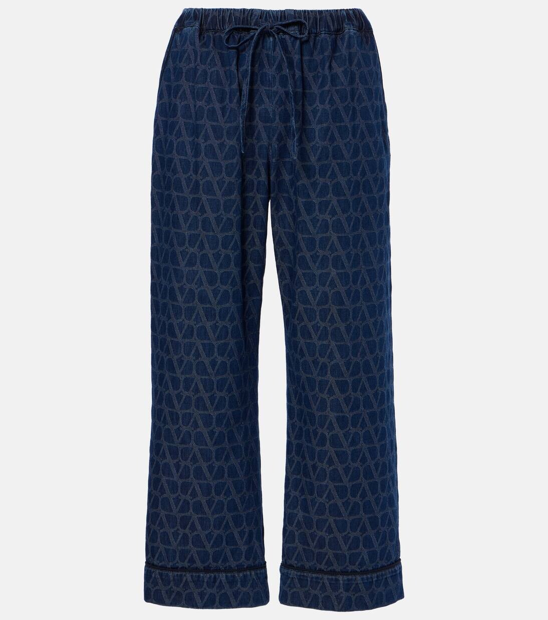 

Укороченные джинсы Toile Iconographe Valentino, цвет medium blue denim