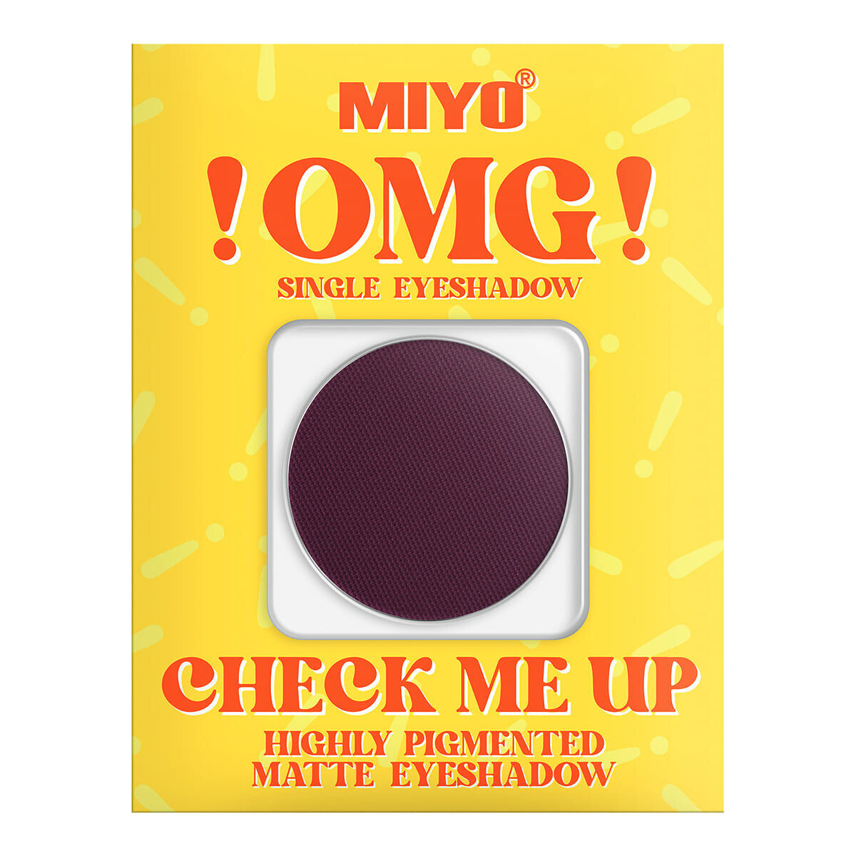 

Матовые тени для век 04 сладкая слива Miyo Omg! Check Me Up, 1,3 гр