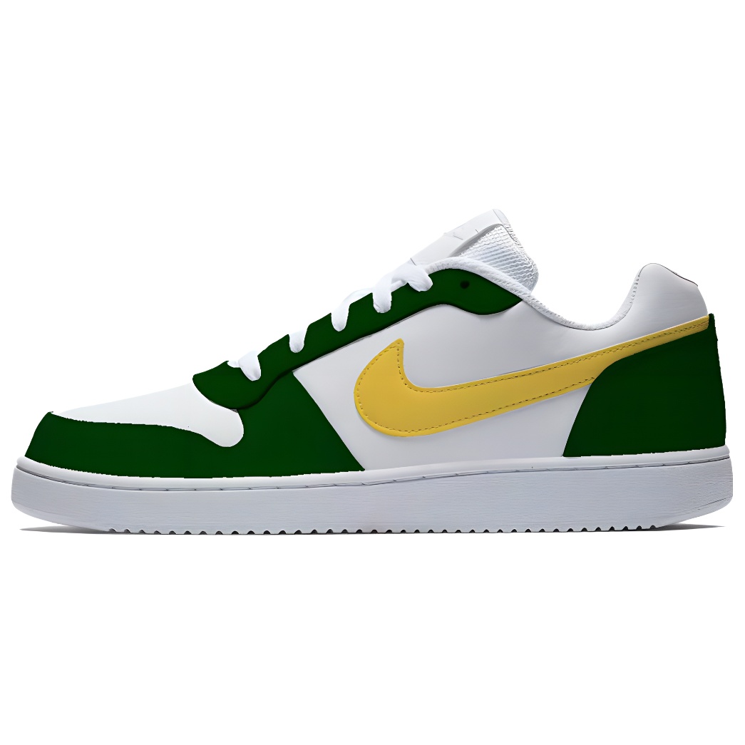 

Nike Кроссовки для скейтбординга EBERNON Lime Soda с противоскользящим покрытием, износостойкие, низкие, мужские, белые, черные, желтые