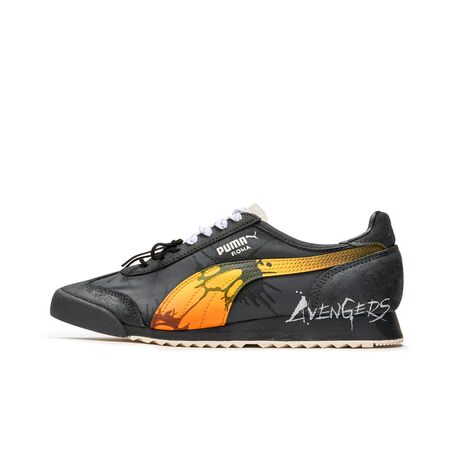 

Кроссовки Roma Og Nylon унисекс с низким верхом, черный/оранжевый Puma