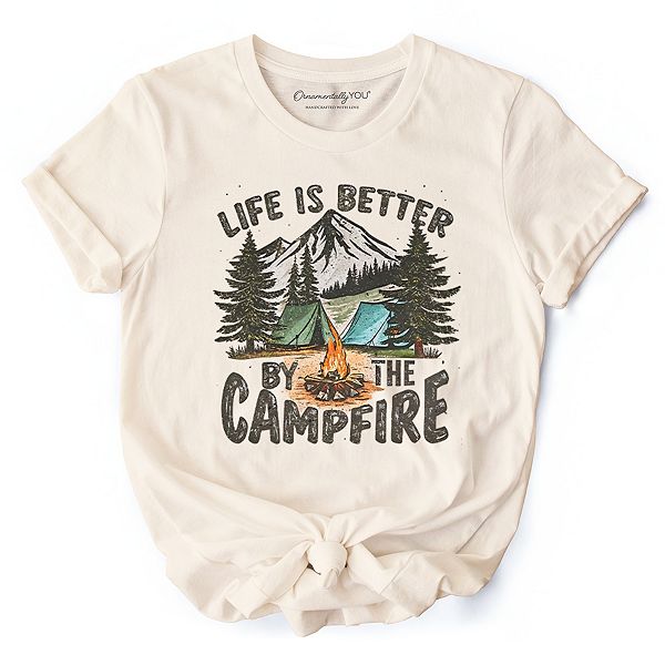 

Футболка Life is better by the campfire Ornamentallyyou, Natural