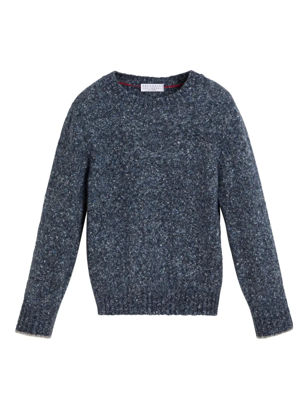 

Свитер с круглым вырезом Brunello Cucinelli Kids, синий