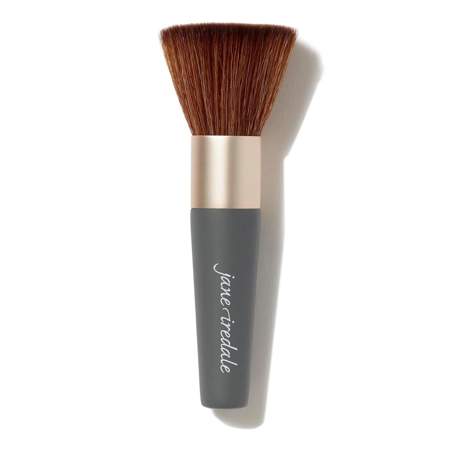Кисть Jane Iredale The Handi Brush, средняя, полуплотная, для контролируемого и равномерного нанесения пудры, веганский продукт, не тестируется на животных., Grey