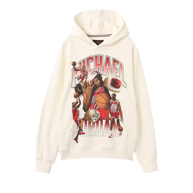 

Худи Air Jordan Flight Fleece Graphic Pullover Hoodie 'Sail', белый