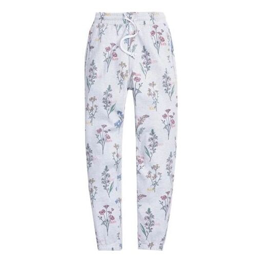 

Брюки botanical floral williams i sweatpant 'light heather' Kith, белый