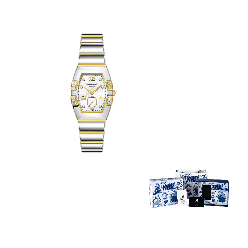 

KANGOL Классическая коллекция Constellation кварцевый механизм браслет из нержавеющей стали женские часы White Dial