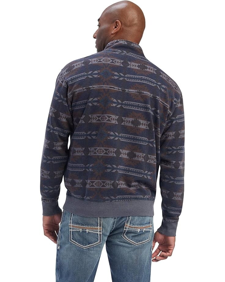 

Свитер Ariat Printed Overdyed Washed Sweater, цвет Maritime Blue Southwest