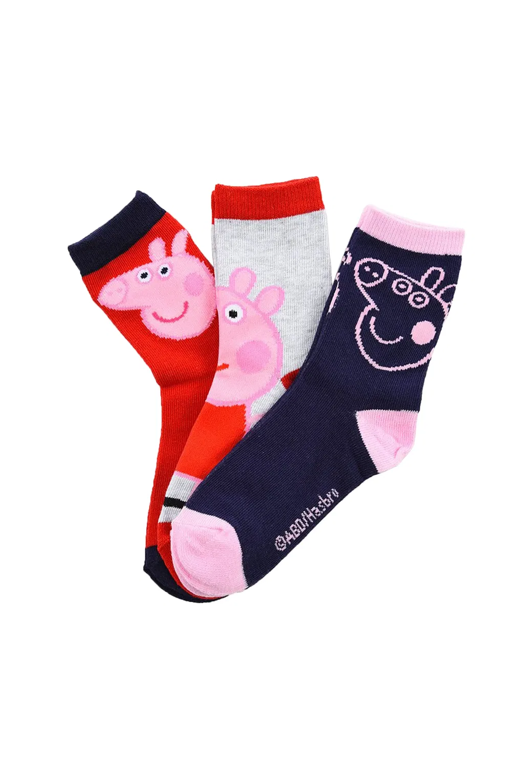 Носки Peppa Pig, разноцветные — фото 3