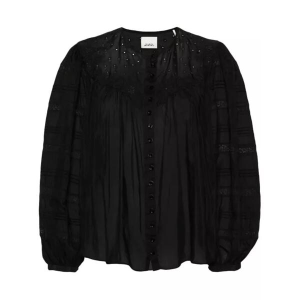 

Футболка gregoria cotton shirt Isabel Marant, черный