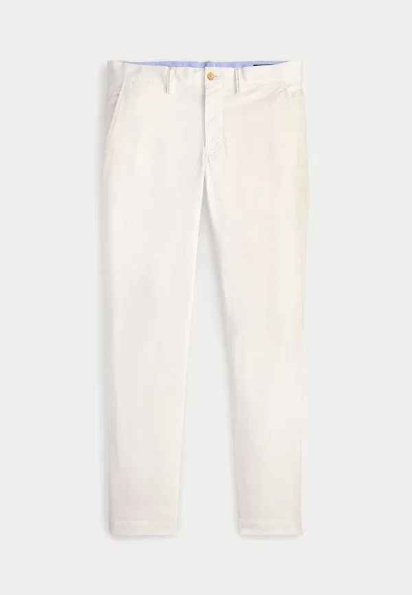 Брюки чинос Bedford stretch slim fit Polo Ralph Lauren, белый — фото 4