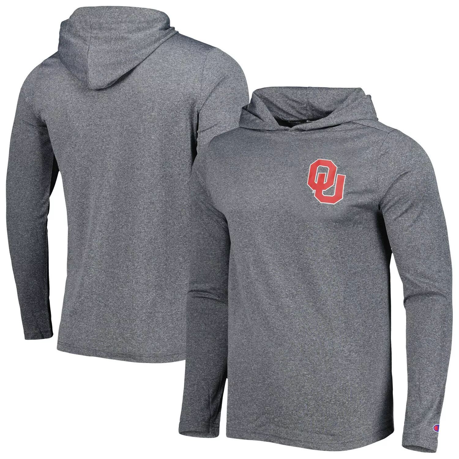 

Мужская футболка с капюшоном и длинными рукавами Champion Grey Oklahoma Earlys