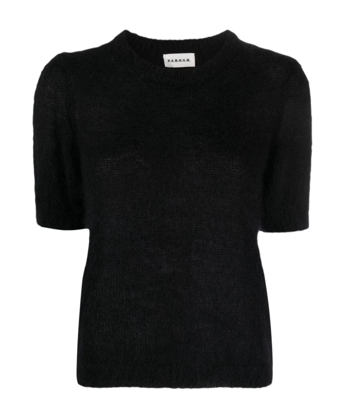 

Черные свитера с короткими пышными рукавами P.A.R.O.S.H., черный
