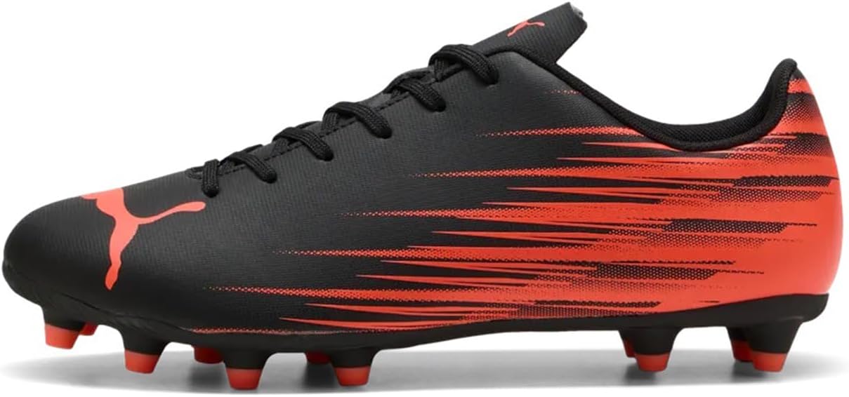 Мужские кроссовки Puma Attacanto Firm, искусственная поверхность, черный/красный/ярко-красный — фото 3
