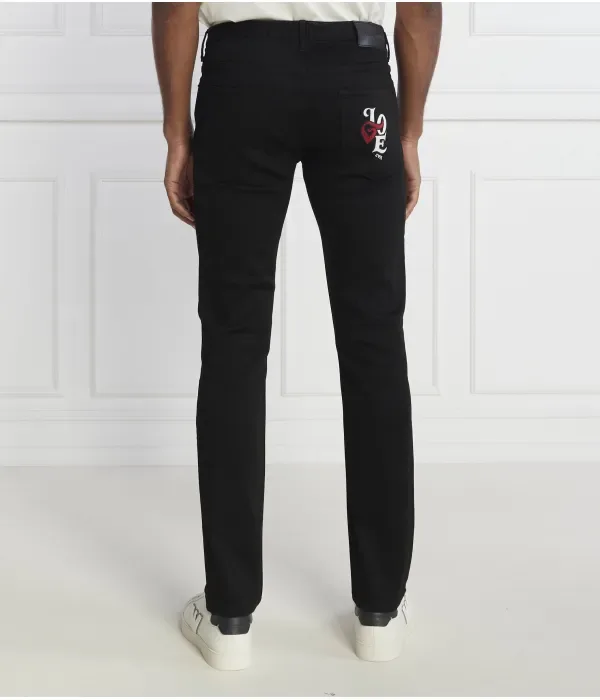 Джинсы j06 slim fit Emporio Armani, черный — фото 4