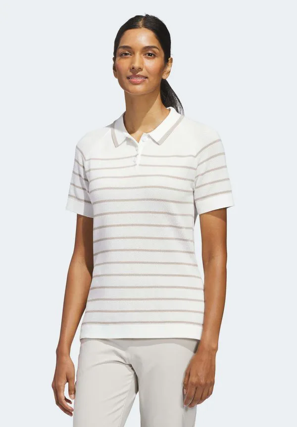 Полосатая рубашка-поло ultimate365 Adidas Golf, White